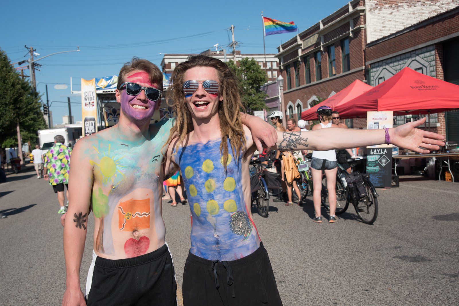 2017 World Naked Bike Ride in St. Louis